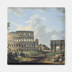 Das Colosseum und der Bogen von Constantine Magnet