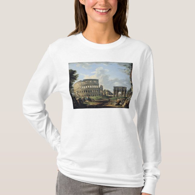 Das Colosseum und der Bogen von Constantine T-Shirt (Vorderseite)
