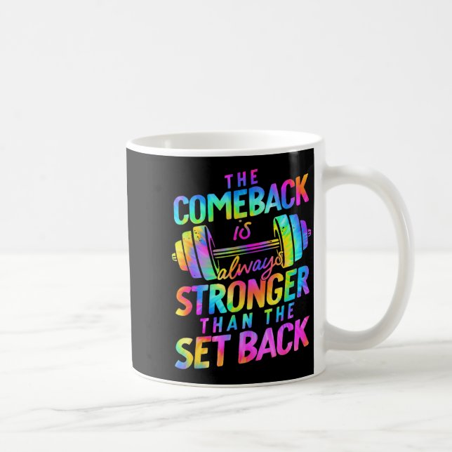 Das Comeback ist immer stärker als der Rückschlag  Kaffeetasse (Rechts)