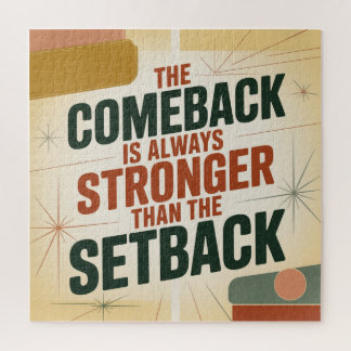 Das Comeback ist immer stärker als der Rückschlag Puzzle
