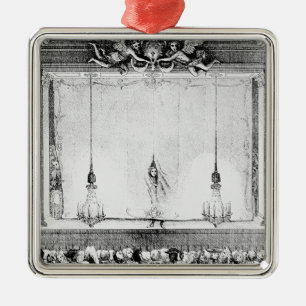 Das Comedie Francaise während der Zeit Silbernes Ornament