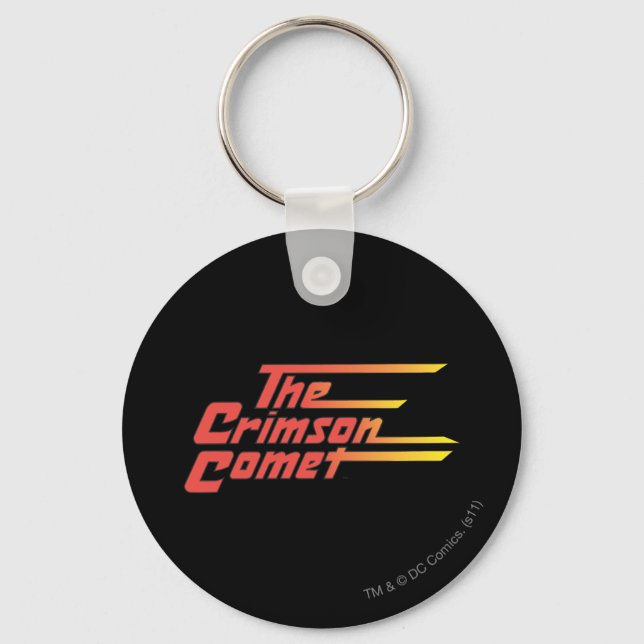 Das Comet-Logo von Crimson Schlüsselanhänger (Vorderseite)