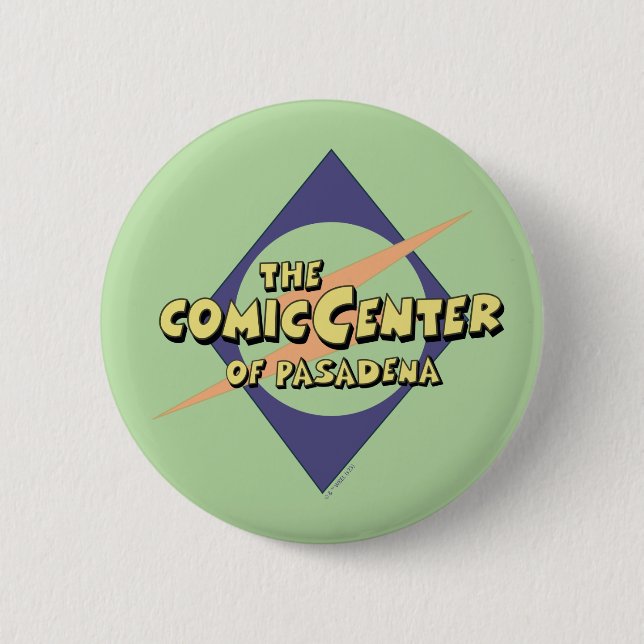 Das Comic-Zentrum von Pasadena Button (Vorderseite)
