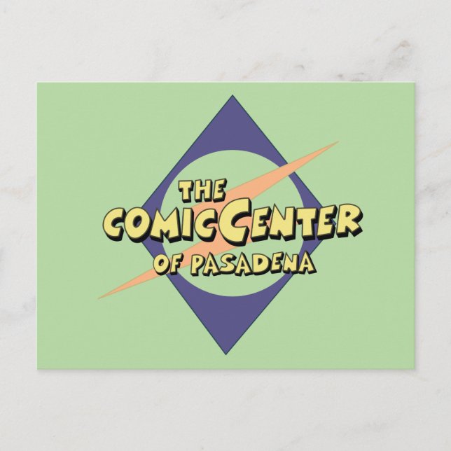 Das Comic-Zentrum von Pasadena Postkarte (Vorderseite)