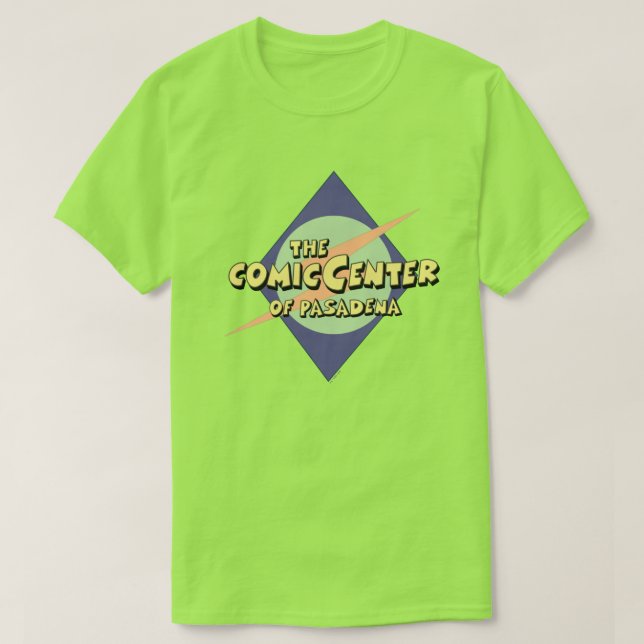 Das Comic-Zentrum von Pasadena T-Shirt (Design vorne)