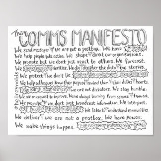 Das Comms Manifest Poster