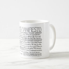 Das Comms Manifest - US-Englischversion Kaffeetasse