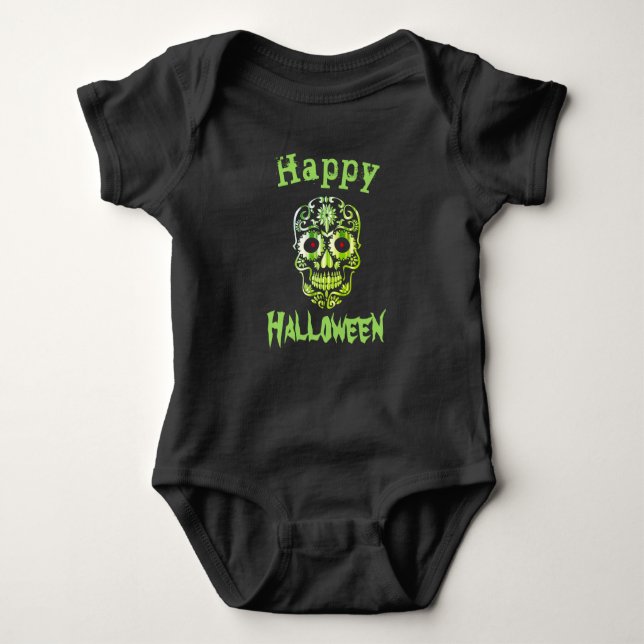 Das coole Halloween-Weste des Baby Baby Strampler (Vorderseite)