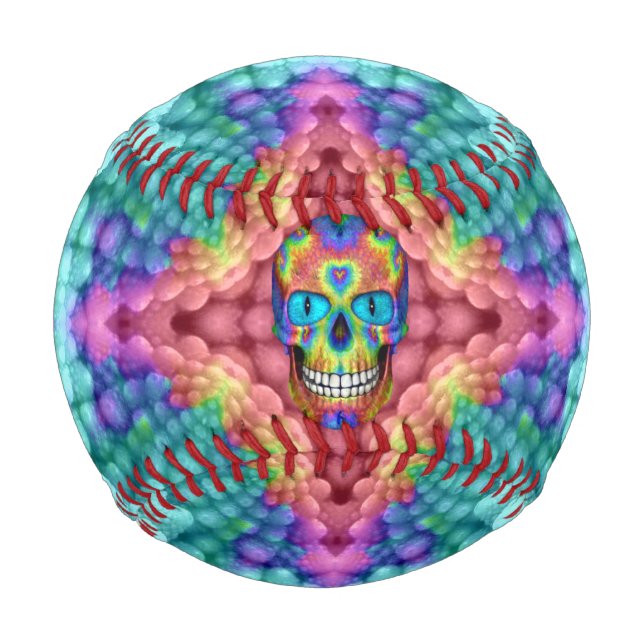 Das Coole Vintage Kaleidoskop-Baseball Baseball (Vorderseite)