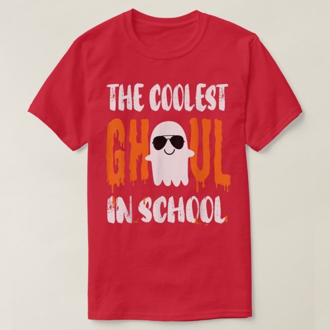 Das Coolste Ghoul in der Schule Halloween Ghost 2 T-Shirt (Design vorne)
