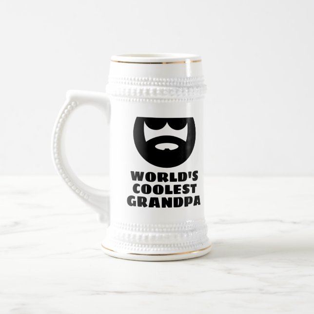 Das Coolste Grandpa-Bier-Tasse-Geschenk der Welt Bierglas (Links)