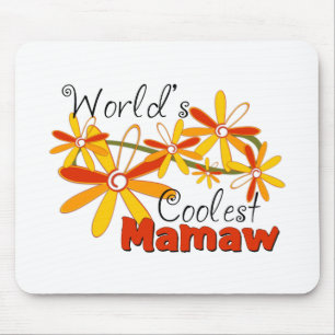 Das coolste Mamaw der Blumenwelt Mousepad