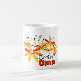 Das coolste Oma der Blumenwelt Tasse