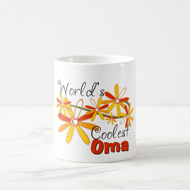 Das coolste Oma der Blumenwelt Tasse (Mittel)