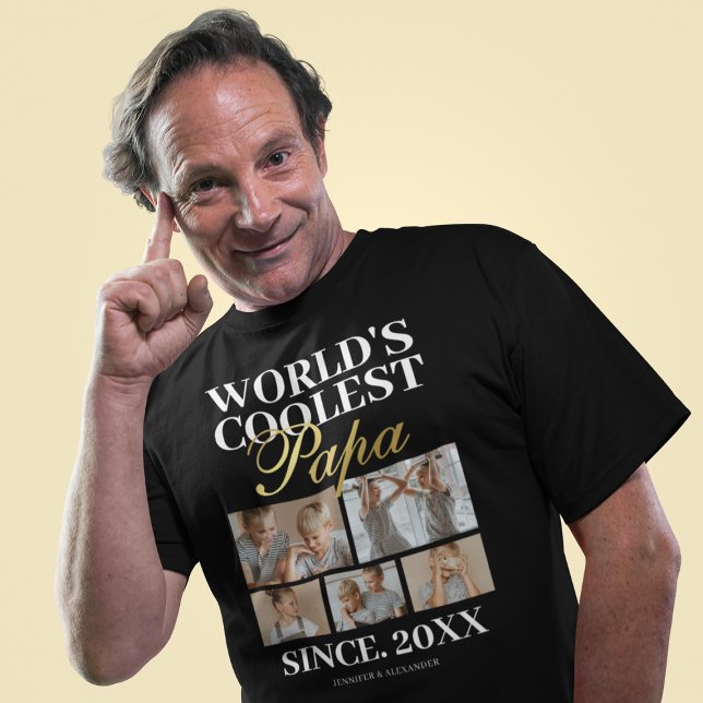 Das Coolste Papa-Foto der Welt T-Shirt (Von Creator hochgeladen)