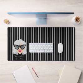 Das Coolstste Oma mit Brillentext Schreibtischunterlage