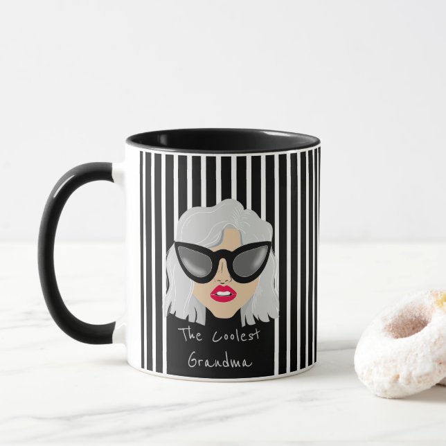 Das Coolstste Oma mit dem Individuelle Name der Br Tasse (Mit Donut)