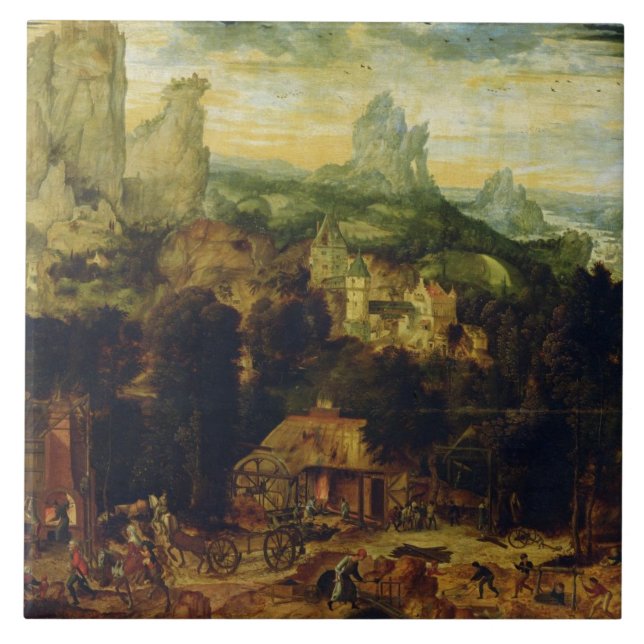 Das Coppermine (Öl auf Platte) Fliese (Vorderseite)