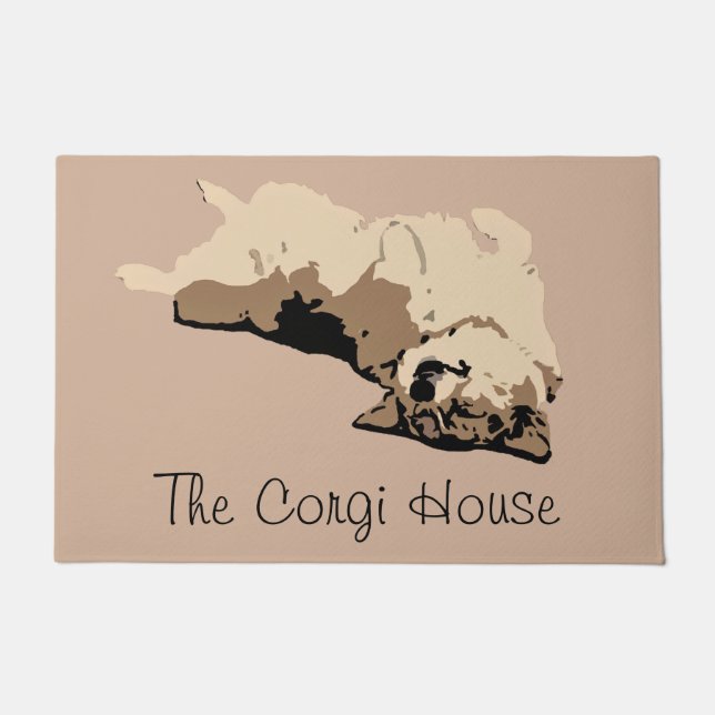 Das corgi-Haus Fußmatte (Vorderseite)