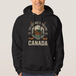 Das Cottage ruft Kanada Funny Lover Valentin Hoodie