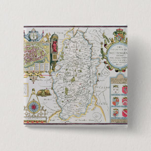 Das Countie von Nottingham, graviert durch Jodocus Button