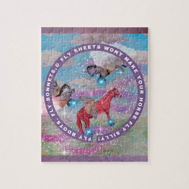 das Cover meines Kinderbuchs "Fliegenstiefel" Puzzle (Vertikal)