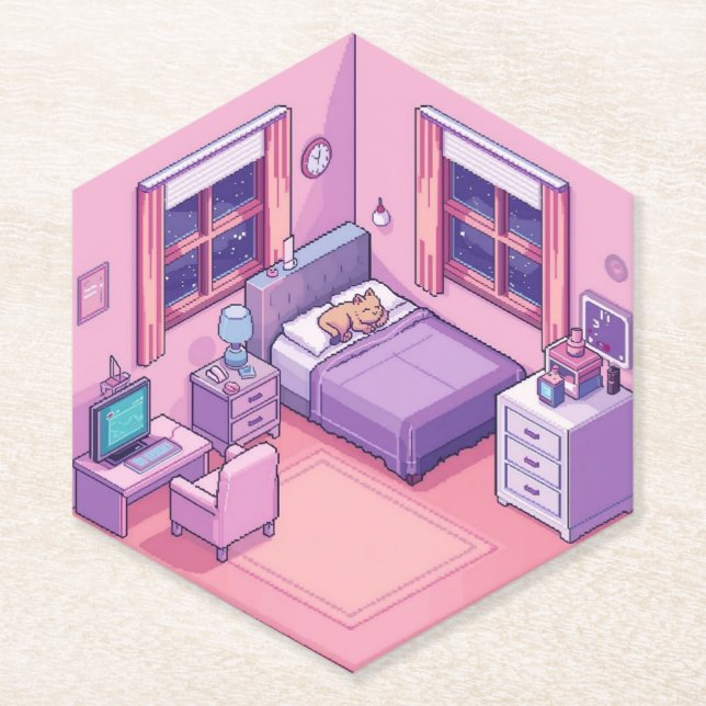 DAS "COZY GAMER"-HEILIGTUM UNTERSETZER (Vorderseite)