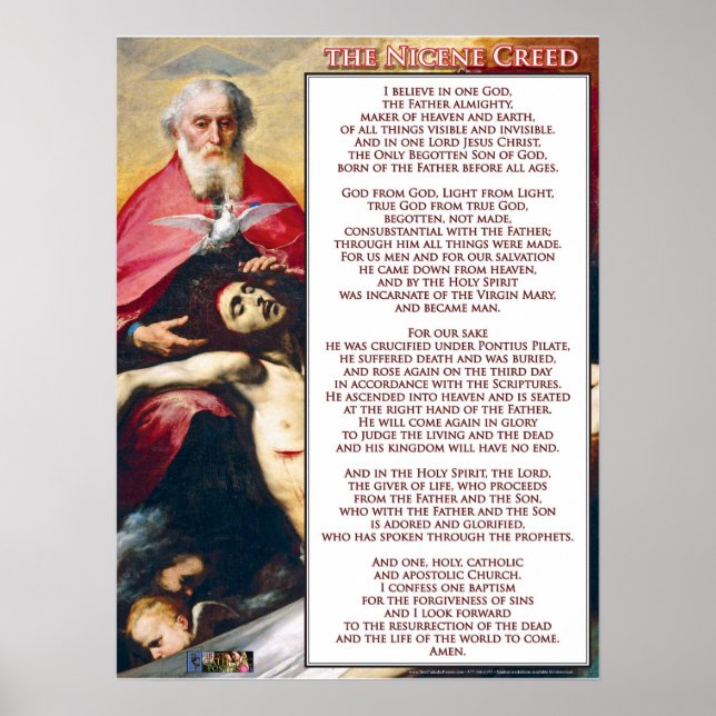 Das Credo von Nicene Poster (Vorne)