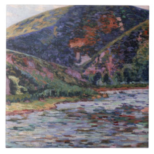 Das Creuse in Sommerzeit, 1895 (Öl auf Leinwand) Fliese