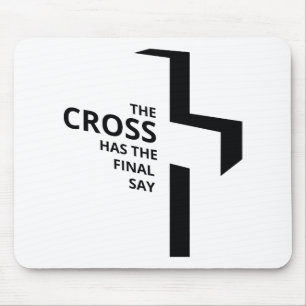 Das Cross Final Say Gospel Redewendungen Ästhetik Mousepad