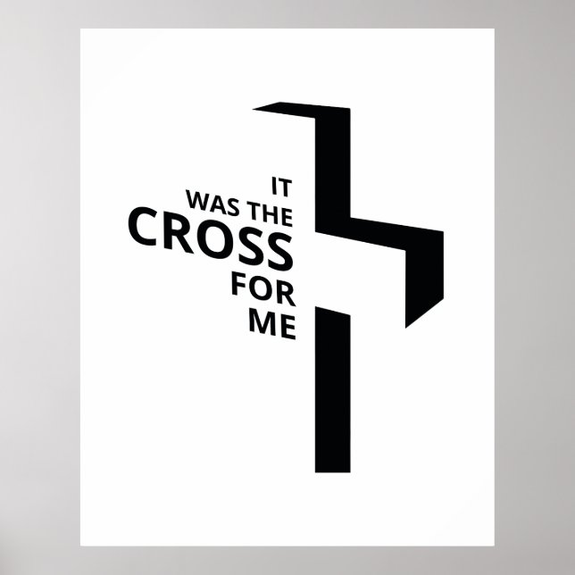 Das Cross Final Say Gospel Redewendungen Ästhetik  Poster (Vorne)