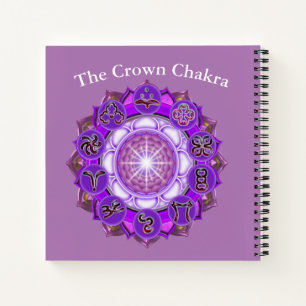 Das Crown Chakra Doodle Journal Notizbuch