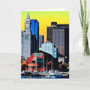 Das Custom House Boston USA Poster Karte