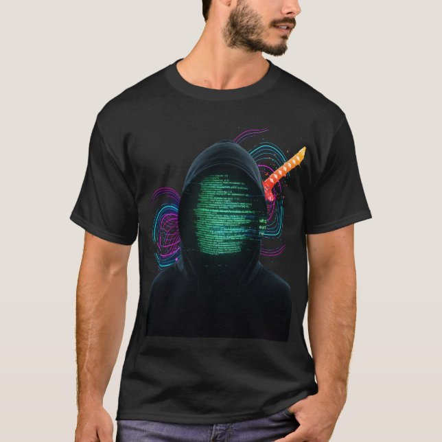 Das Cyber Samurai" Elite T-Shirt  (Vorderseite)