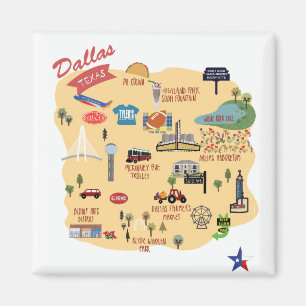 Das Dallas Texas Magnet