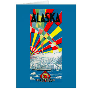 Das Dampfschiff-Poster der Alaska-Linie