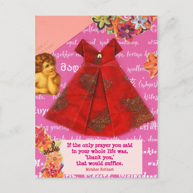 das Dankgebet Postkarte (Vorderseite)