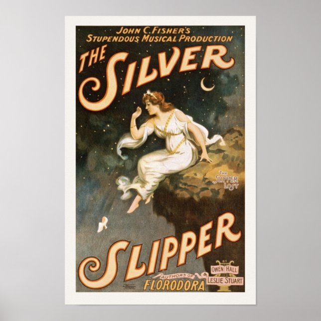 Das Darstellende Vintage-Poster des Silver Slipper Poster (Vorne)
