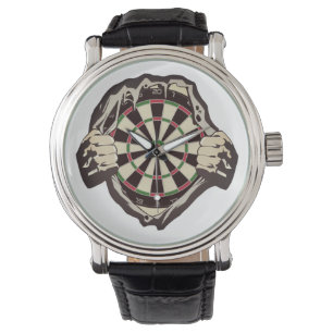 Das Dartboard auf der Brust! Tischset! Armbanduhr