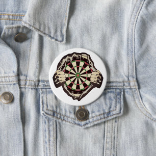 Das Dartboard auf der Brust! Tischset! Button