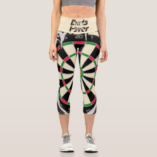 Das Dartboard auf der Brust! Tischset! Capri Leggings