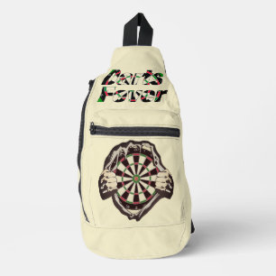 Das Dartboard auf der Brust! Tischset! Crossbody Bag