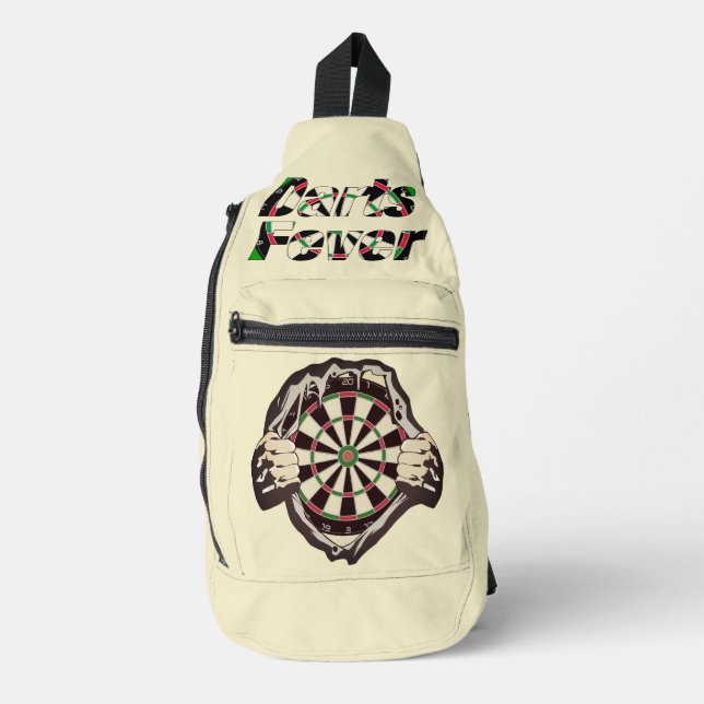 Das Dartboard auf der Brust! Tischset! Crossbody Bag (Vorderseite)