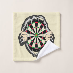 Das Dartboard auf Ihrer Brust! Waschlappen