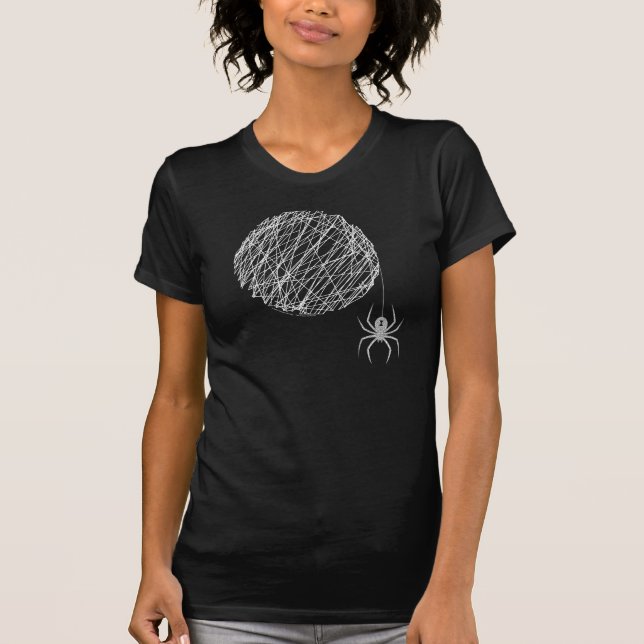 Das Das Netz-der Frauen der Spinne dunkle Shirt (Vorderseite)