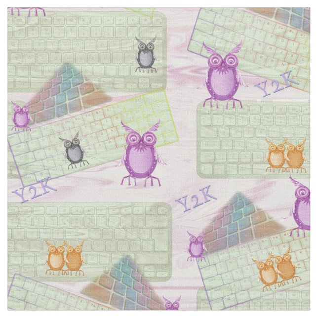 Das Datum 2000 für den Y2K-Computer Stoff (Nahaufnahme)