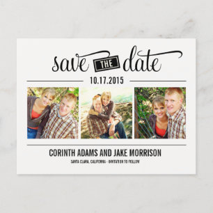 "DAS" Datum - Save The Date Karte