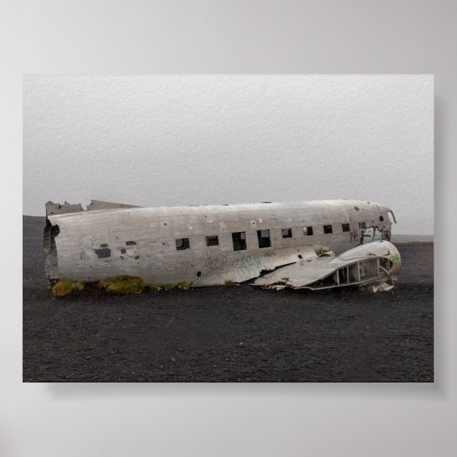 Das DC9-Flugzeugwrack Poster (Vorne)