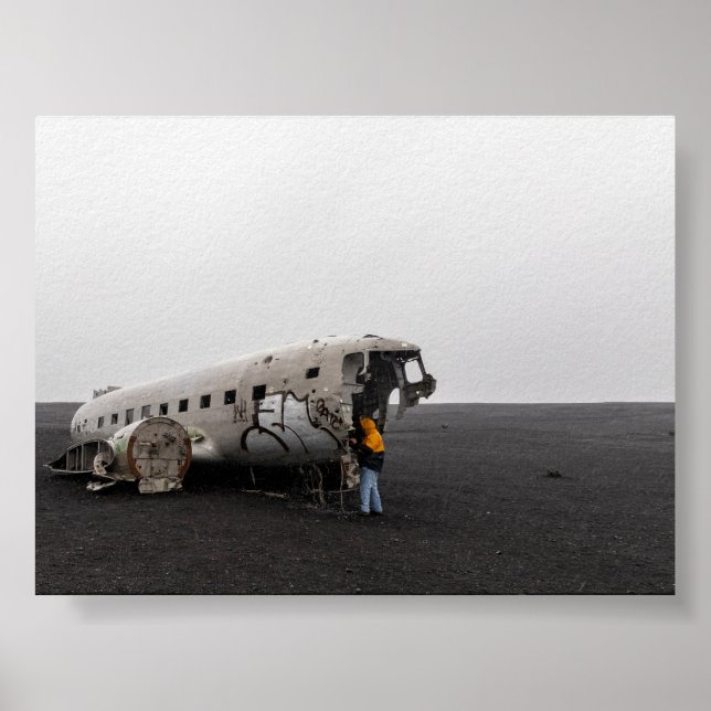 Das DC9-Flugzeugwrack Poster (Vorne)
