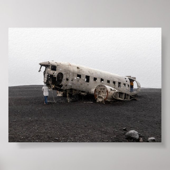 Das DC9-Flugzeugwrack Poster (Vorne)
